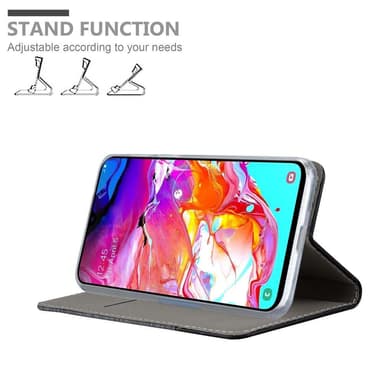 Samsung Galaxy A70 / A70s Plånboksfodral Skal (Grå)