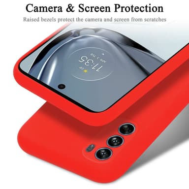 Motorola MOTO G62 5G Skal Fodral Case (Röd)