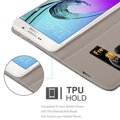 Samsung Galaxy A7 2016 Plånboksfodral Skal (Grå)