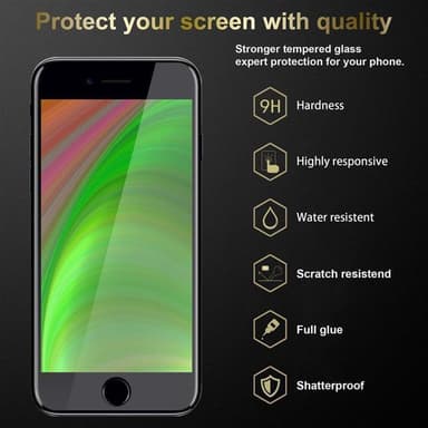iPhone 6 / 6S 3x Skyddsglas Skyddsfilm Skärmskydd