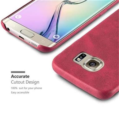 Samsung Galaxy S6 EDGE Skal Fodral Case (Röd)
