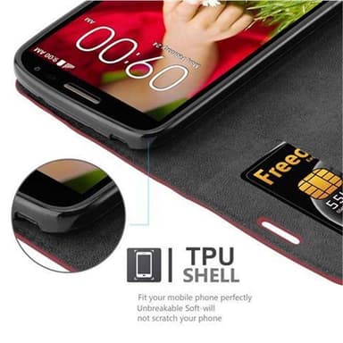 LG G2 MINI Skal Fodral Case (Röd)