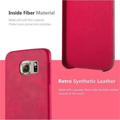 Samsung Galaxy S6 EDGE Skal Fodral Case (Röd)