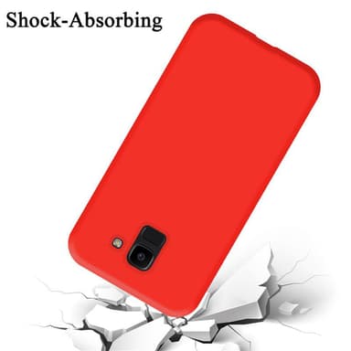 Samsung Galaxy J6 2018 Skal Fodral Case (Röd)