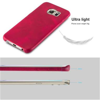 Samsung Galaxy S6 EDGE Skal Fodral Case (Röd)
