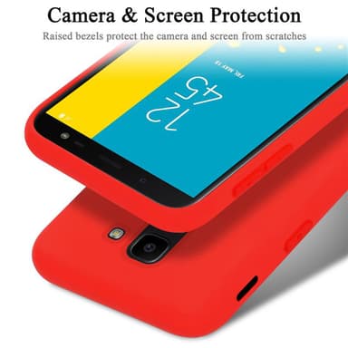 Samsung Galaxy J6 2018 Skal Fodral Case (Röd)