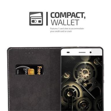 Huawei P8 LITE 2015 Skal Fodral Case (Svart)