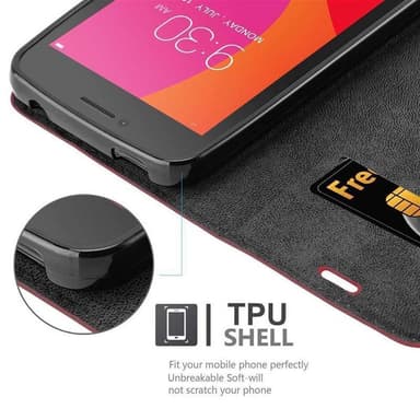 Lenovo A PLUS Skal Fodral Case (Röd)