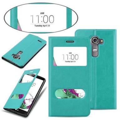 LG G4 / G4 PLUS Plånboksfodral Skal (Turkos)