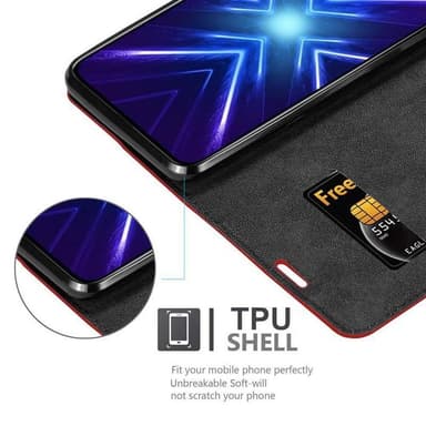 Honor 9X PRO Skal Fodral Case (Röd)