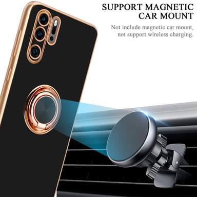 Huawei P30 PRO Skal Fodral Case (Svart)