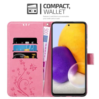 Samsung Galaxy A73 5G Plånboksfodral Skal (Rosa)
