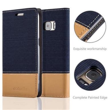 Samsung Galaxy S7 Plånboksfodral Skal (Blå)