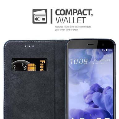 HTC U PLAY Skal Fodral Case (Blå)