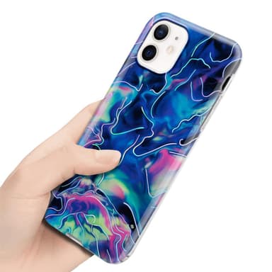 iPhone 12 / 12 PRO Plånboksfodral Skal (Blå)