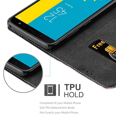 Samsung Galaxy J6 2018 Skal Fodral Case (Rosa)