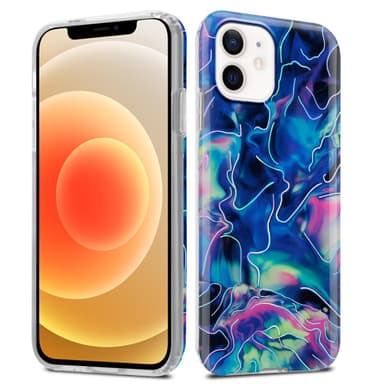 iPhone 12 / 12 PRO Plånboksfodral Skal (Blå)