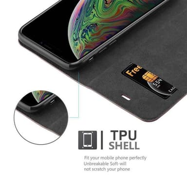 iPhone XS MAX Skal Fodral Case (Brun)