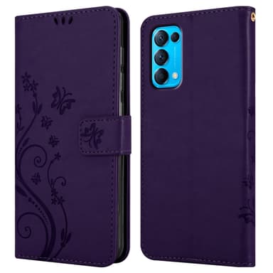 Oppo FIND X3 LITE Plånboksfodral Skal (Lila)