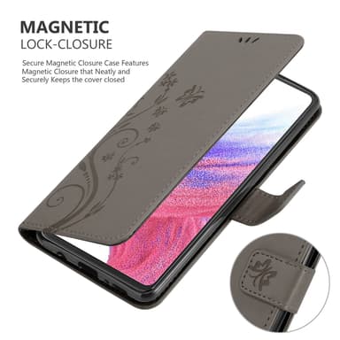 Samsung Galaxy A53 5G Plånboksfodral Skal (Grå)