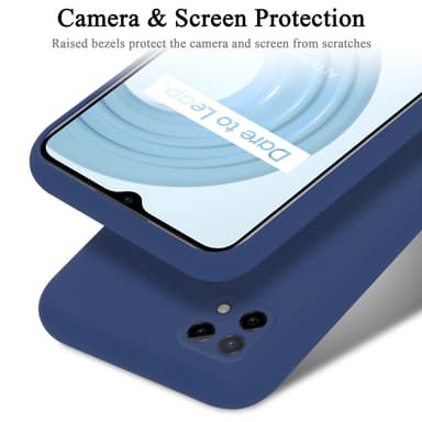 Realme C21 Skal Fodral Case (Blå)