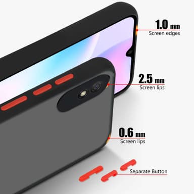 Xiaomi RedMi 9A / RedMi 9AT Skal Fodral Case (Svart)