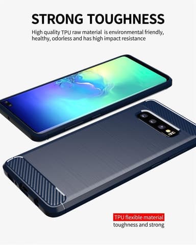 Samsung Galaxy S10 4G Skal Fodral Case (Blå)