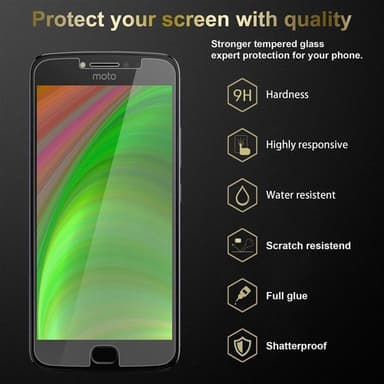 Motorola MOTO E4 PLUS 3x Skyddsglas Skyddsfilm