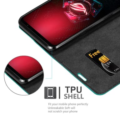 Asus ROG Phone 5 Skal Fodral Case (Turkos)