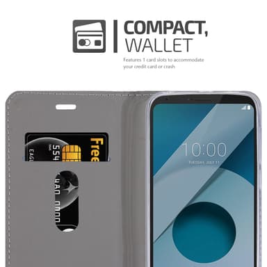 LG Q6 / G6 MINI Plånboksfodral Skal (Grå)
