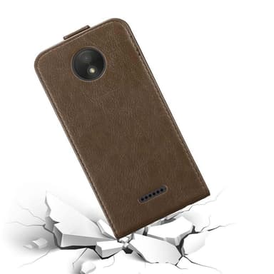 Motorola MOTO C PLUS Flipfodral Skal (Brun)