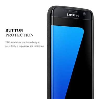 Skal Samsung Galaxy S7 EDGE Fodral Case (Svart)
