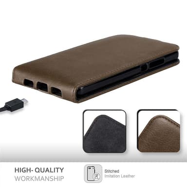 Huawei P8 LITE 2015 Flipfodral Skal (Brun)