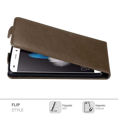 Huawei P8 LITE 2015 Flipfodral Skal (Brun)