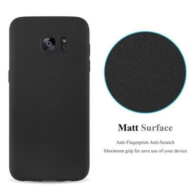 Skal Samsung Galaxy S7 EDGE Fodral Case (Svart)