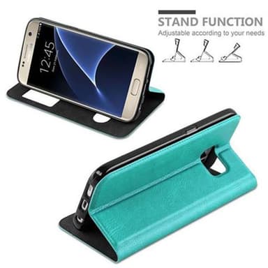 Samsung Galaxy S7 Plånboksfodral Skal (Turkos)