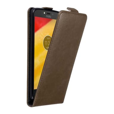 Motorola MOTO C PLUS Flipfodral Skal (Brun)