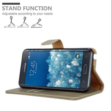 Samsung Galaxy NOTE EDGE Plånboksfodral Skal (Brun)