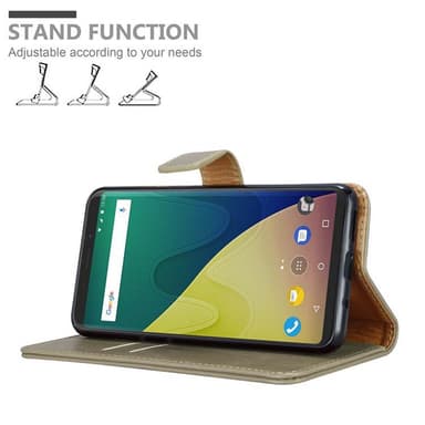 WIKO VIEW XL Plånboksfodral Skal (Brun)