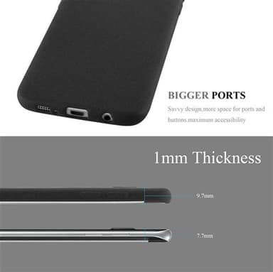 Skal Samsung Galaxy S7 EDGE Fodral Case (Svart)