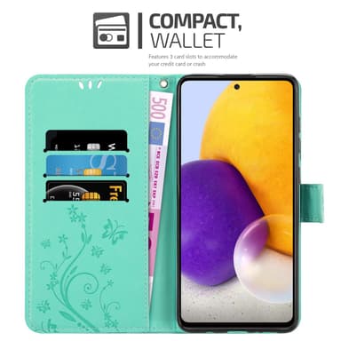 Samsung Galaxy A73 5G Plånboksfodral Skal (Turkos)