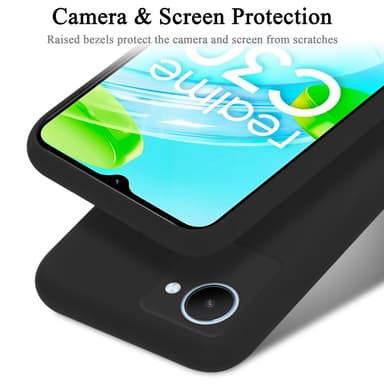 Realme C30 / Narzo 50i PRIME Skal Fodral Case (Svart)