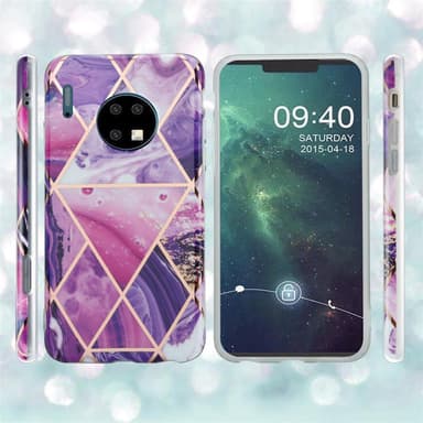 Huawei MATE 30 Plånboksfodral Skal (Lila)