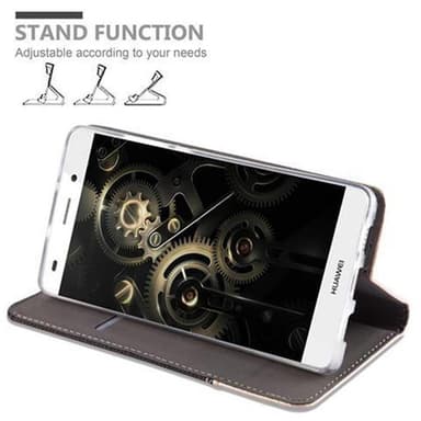 Huawei P8 LITE 2015 Plånboksfodral Skal (Grå)