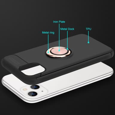 iPhone 14 Skal Fodral Case (Svart)