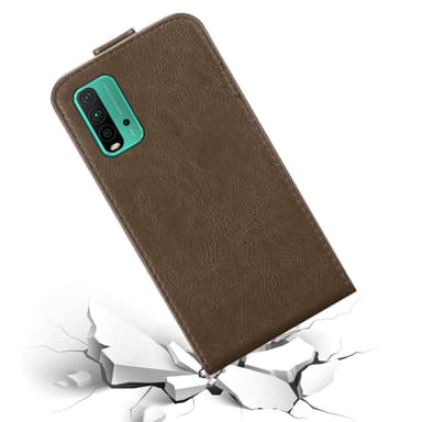Xiaomi RedMi 9T / POCO M3 Flipfodral Skal (Brun)