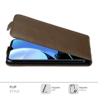 Xiaomi RedMi 9T / POCO M3 Flipfodral Skal (Brun)