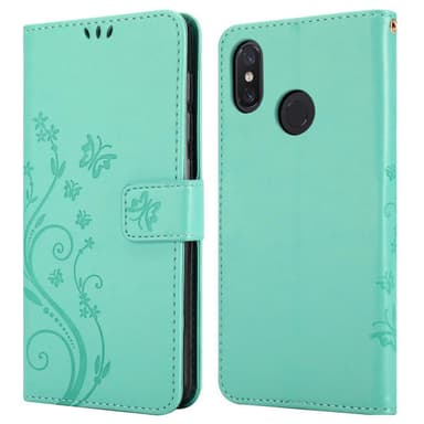 Xiaomi Mi 8 Plånboksfodral Skal (Turkos)