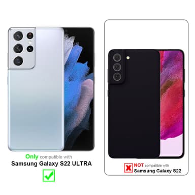 Samsung Galaxy S22 ULTRA Plånboksfodral Skal (Brun)