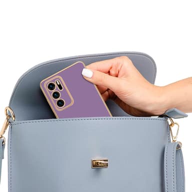Huawei P40 Skal Fodral Case (Lila)